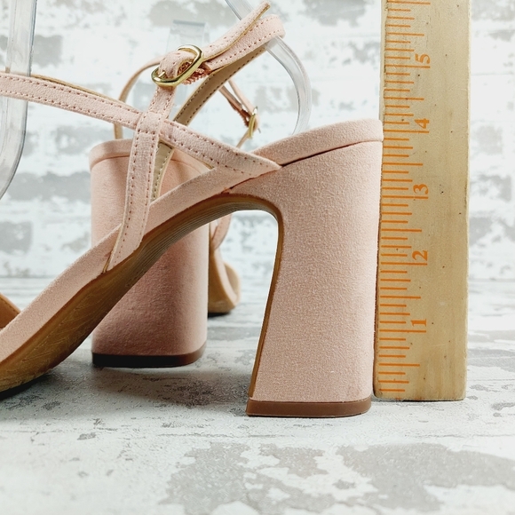 NEW BP Larissa Block Heel Slingback Ankle Strap Summer Sandals X419 - Picture 9 of 16